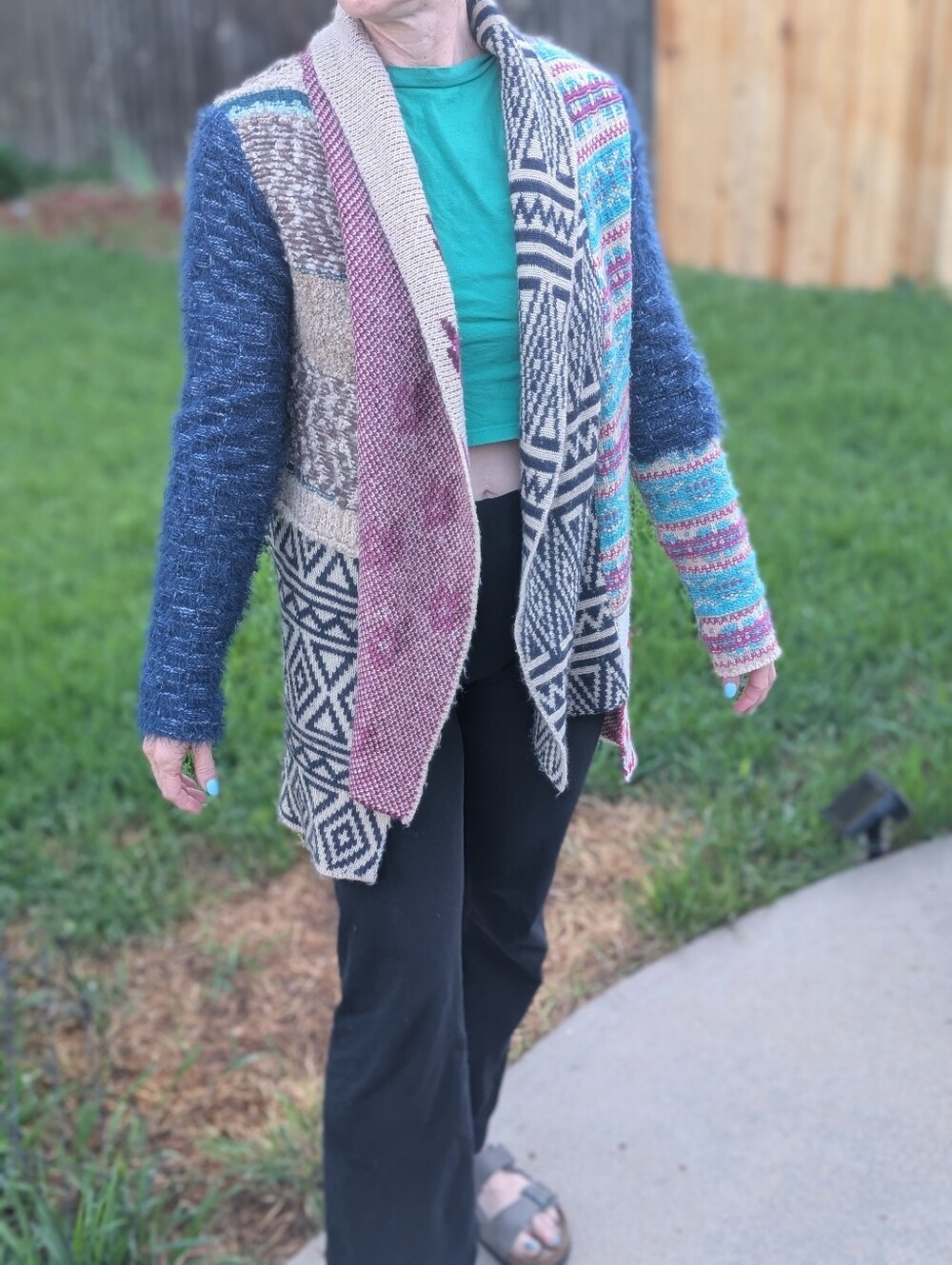 Desigual Colorful Geometric Cardigan